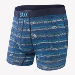 Saxx Ultra Boxer Brief (Navy Fishing Line)