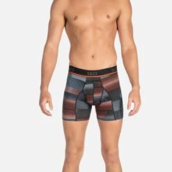 Saxx Kinetic HD Boxers - Black Sonic Stripe -Saxx Comfort Sales saxx underwear saxx kinetic hd boxers black sonic stripe 14123827593282