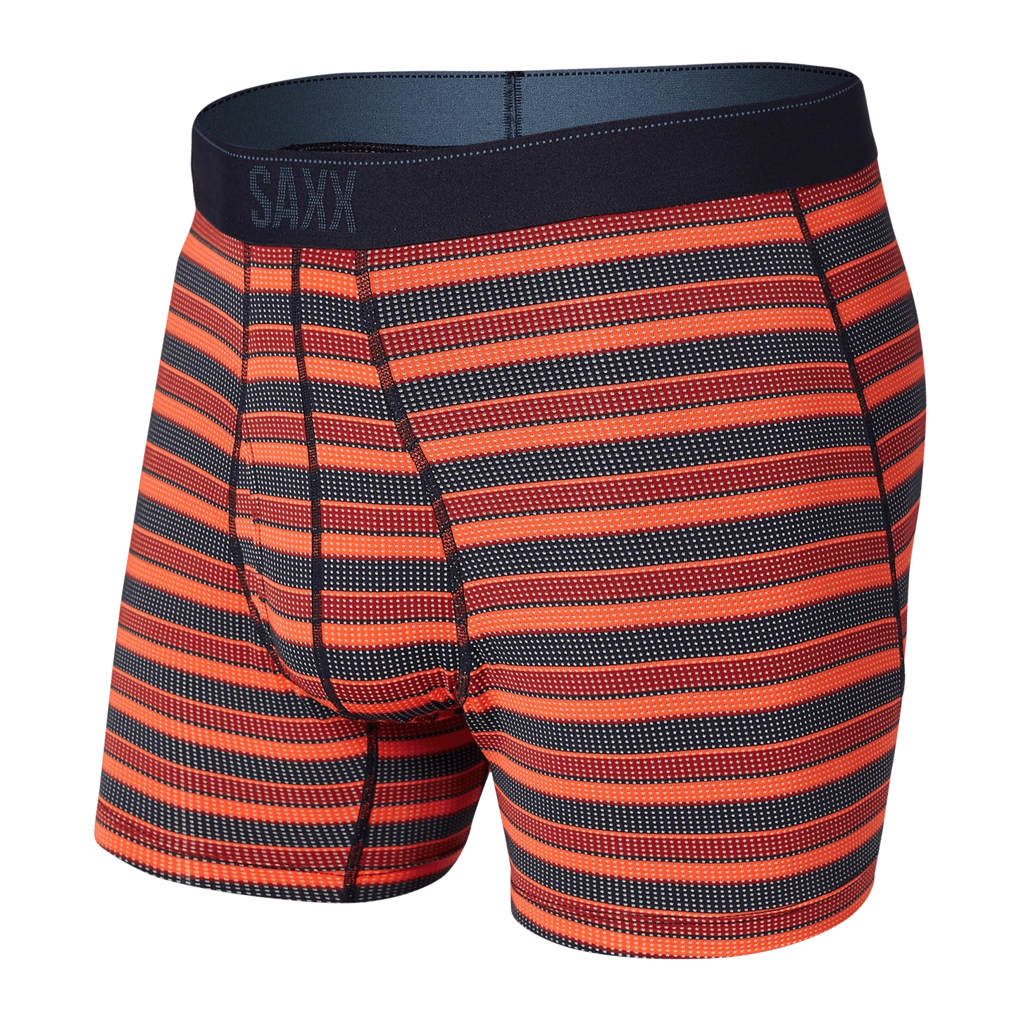 Saxx Quest Boxers - Red Solar Stripe 1 Saxx Quest Boxers - Red Solar Stripe