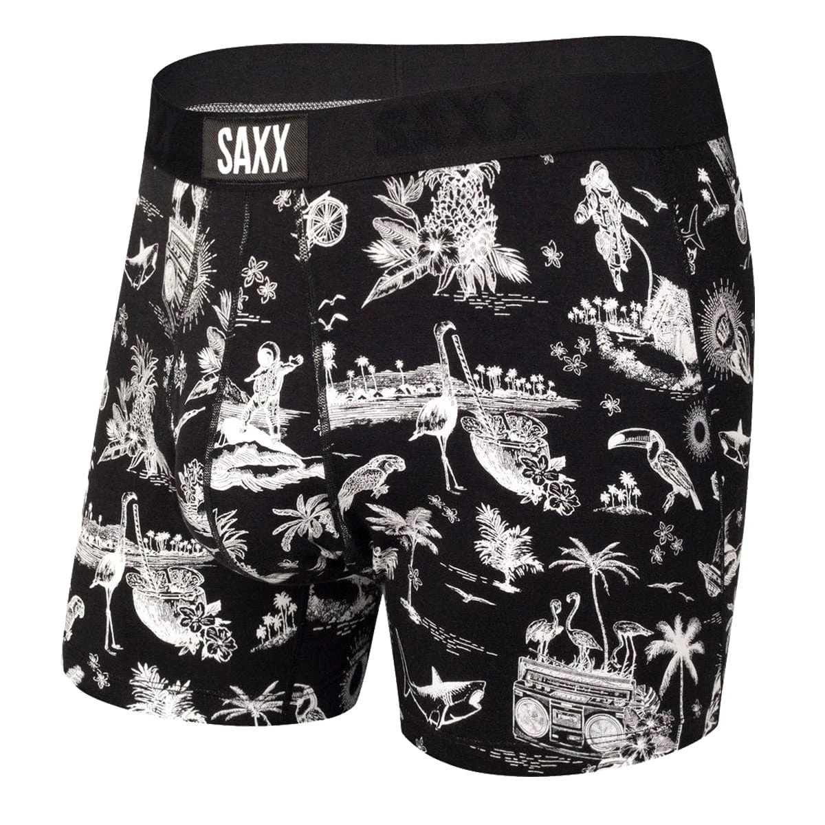 Saxx Ultra Boxers - Black Astro Surf & Turf 1 Saxx Ultra Boxers - Black Astro Surf & Turf
