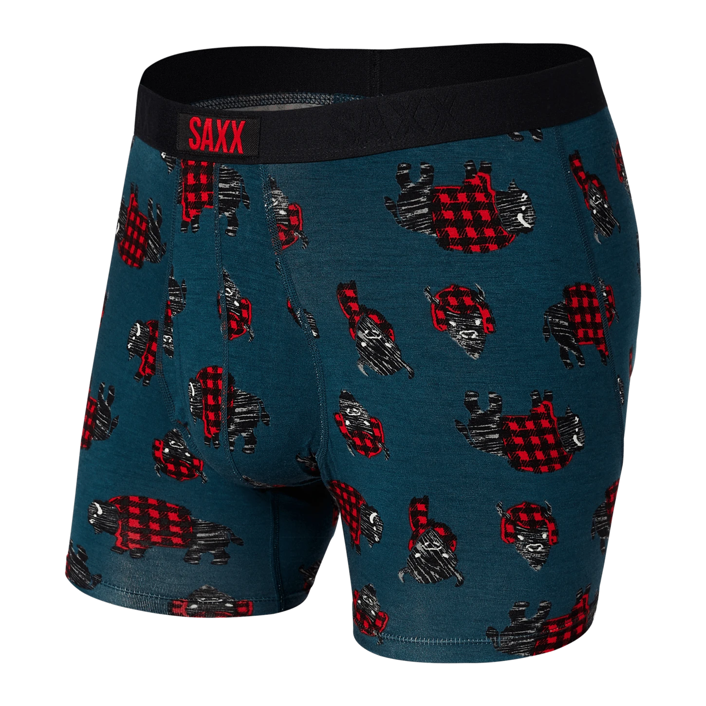 Saxx Ultra Boxers - Storm Blue Buffalo Check 1 Saxx Ultra Boxers - Storm Blue Buffalo Check
