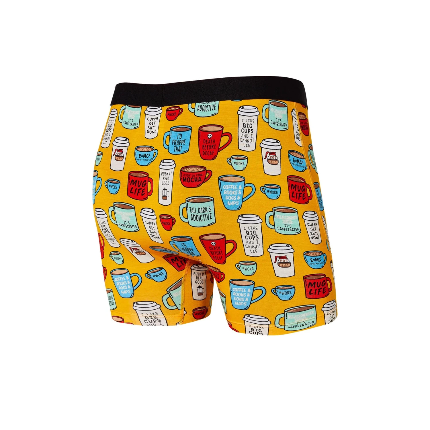 Saxx Ultra Boxers - Yellow Mug Life 2 Saxx Ultra Boxers - Yellow Mug Life - Image 2