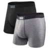 Saxx Vibe Boxers - Black / Grey (2 Pack)