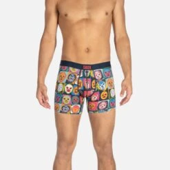 Saxx Vibe Boxers - Navy Lucha Libre -Saxx Comfort Sales saxx underwear saxx vibe boxers navy lucha libre 14123925602370