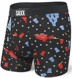 SAXX Vibe Boxer Brief Black Beer Champs