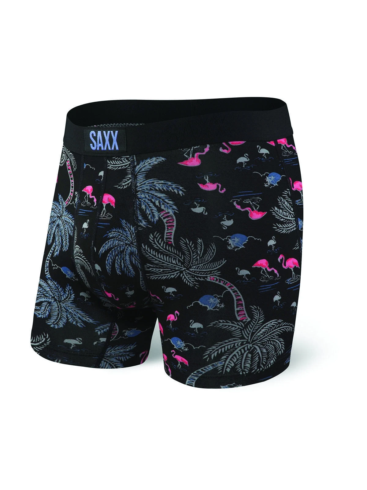 SAXX Vibe Boxer Brief Black Flamingo Beach 1 SAXX Vibe Boxer Brief Black Flamingo Beach