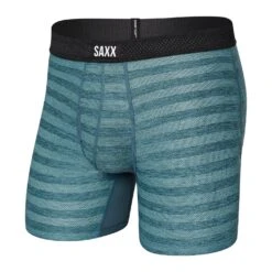 Saxx Hot Shot Boxer Brief Fly (Washed Teal Heather)