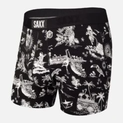 Saxx Ultra Boxer Brief Fly (Black Astro Surf And Turf)