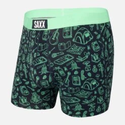 Saxx Ultra Boxer Brief Fly (Green Roughing It)