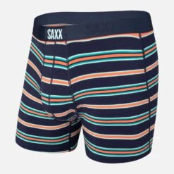 Saxx Ultra Boxer Brief Fly (Navy Vista Stripe)