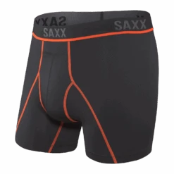 Saxx Kinetic Boxer Brief - Black/Vermillion