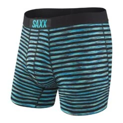 Saxx Vibe Boxer Brief (Black Space Hiker Stripe)