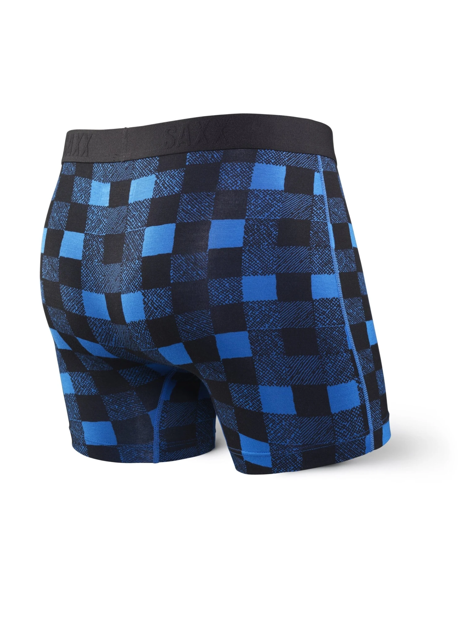 SAXX Vibe Boxer Modern Fit Royal Lumberjack Plaid 2 SAXX Vibe Boxer Modern Fit Royal Lumberjack Plaid - Image 2