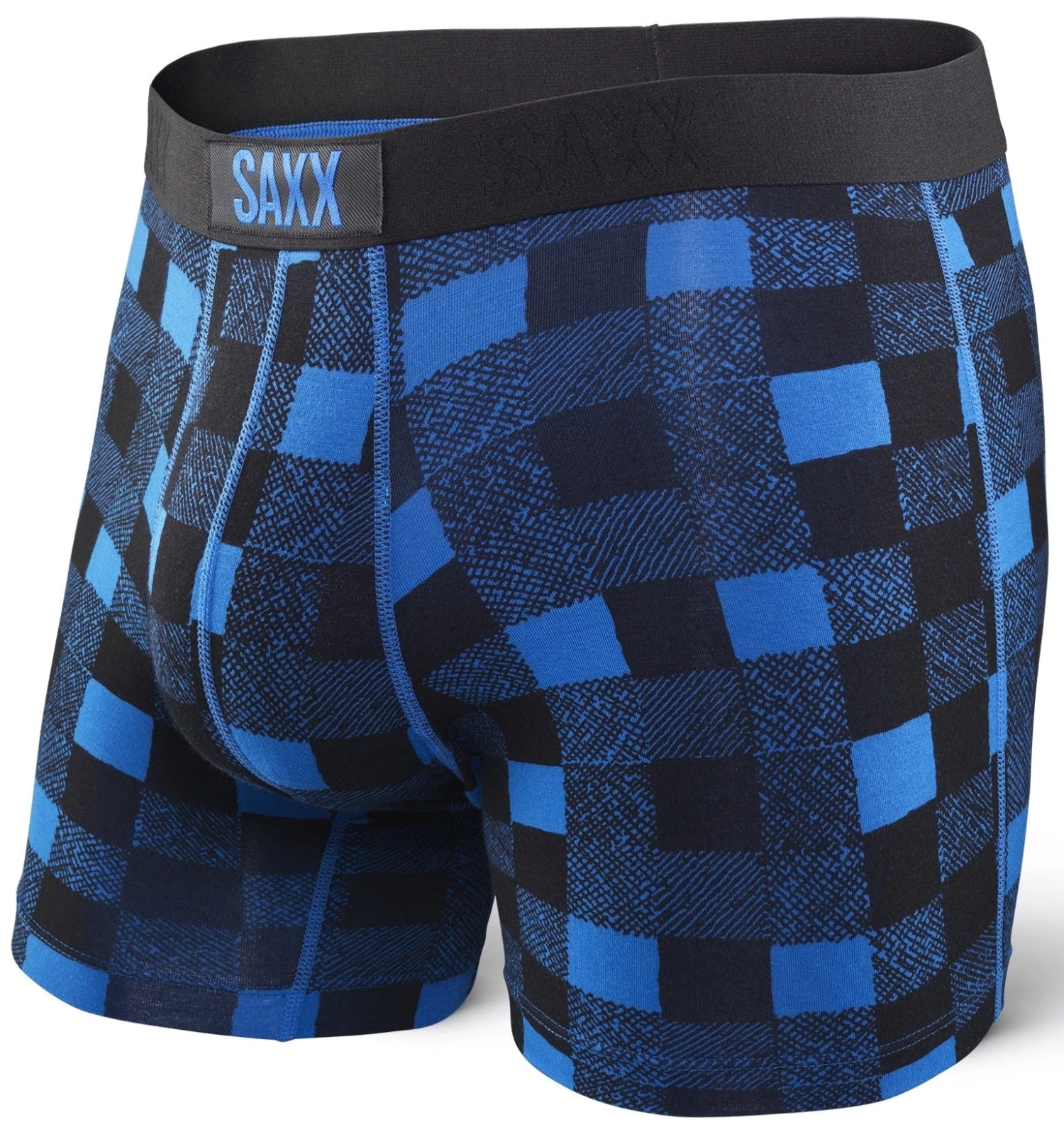 SAXX Vibe Boxer Modern Fit Royal Lumberjack Plaid 1 SAXX Vibe Boxer Modern Fit Royal Lumberjack Plaid