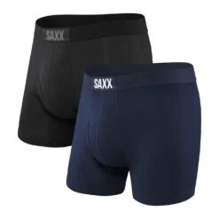 Saxx Ultra Boxer Brief Fly 2PK (Black + Navy)
