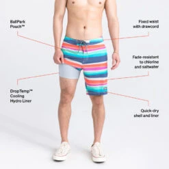 Saxx Betawave 9" Boardshorts -Saxx Comfort Sales sxsw02l cms tech