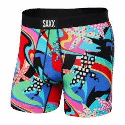 Saxx Vibe Boxer Brief - Good Times/Multi